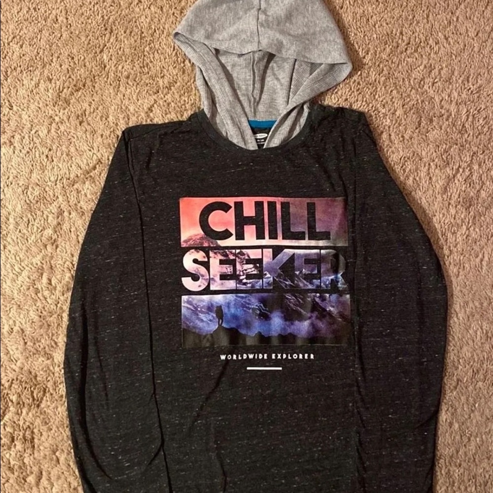 Boys Long Sleeve T-shirt Hoodie Size XXL